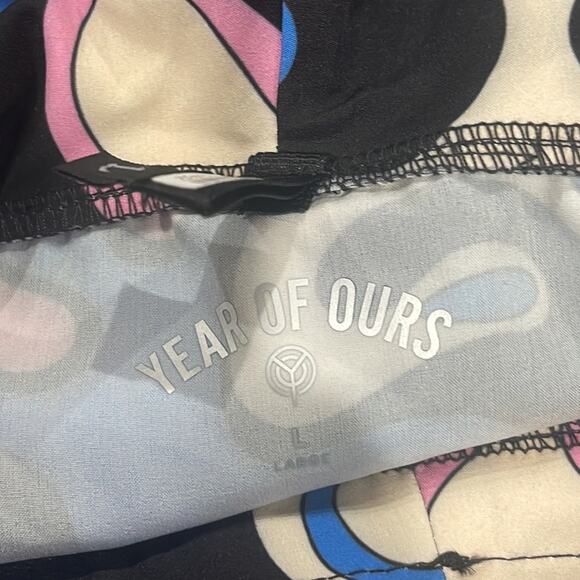 Year of Ours Splash Tennis Hooded Blue Pink Pullover Size Large - Picture 7 of 8